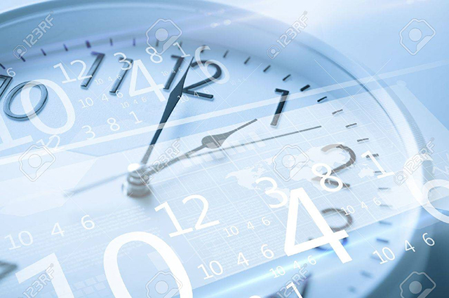 Vector image of a clock face
