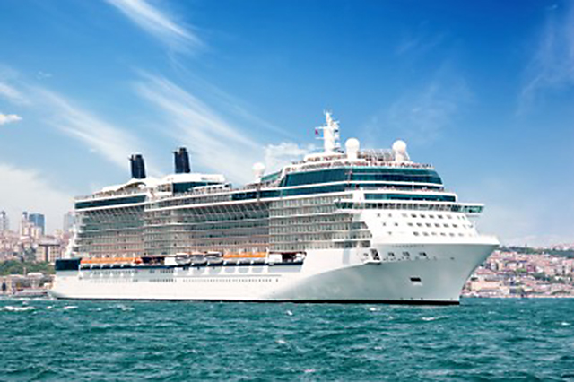 Image of cruise ship leaving port