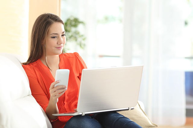 Patient talking to a GP via video consultation