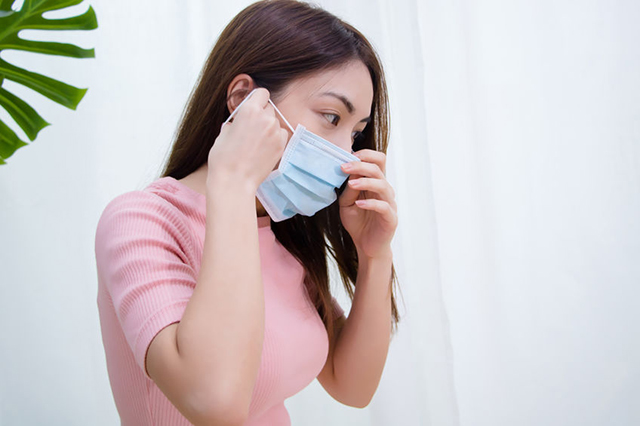 Image of patient wearing a mask
